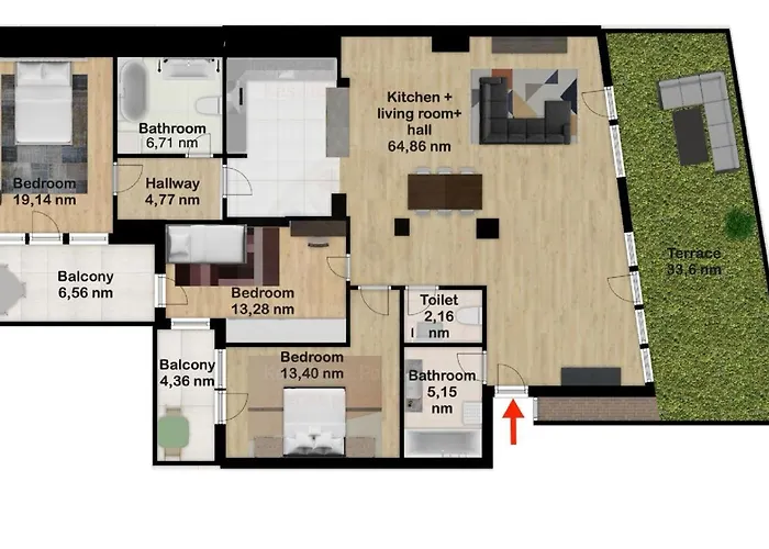 Grand Terrace Jacuzzi Penthouse Rooftop בודפשט